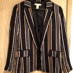 H&M Striped Suit Blazer